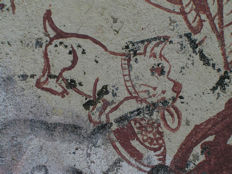 graffiti on the base of the old Topanga Lookout