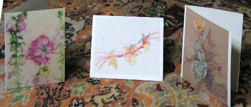 full color flower cards